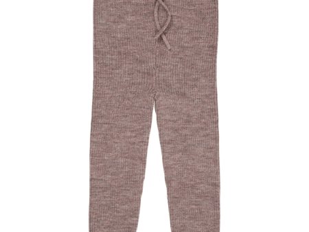 Copenhagen Colors Natural Melange Merino Classic Rib Leggings Online Hot Sale