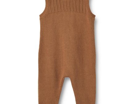 Wheat Caramel Knit Romper Vigge For Cheap