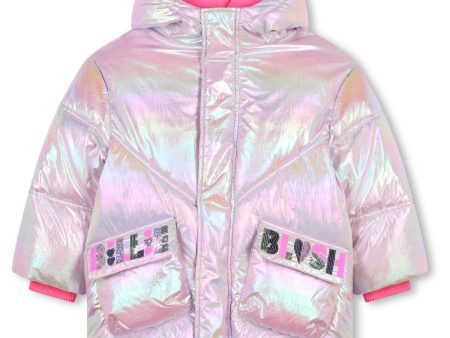 Billieblush Pink Pale Puffer Jacket Supply