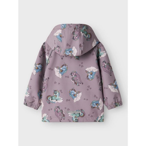 Name It Purple Dove Alfa08 Softshell Jacka Unicorns For Sale