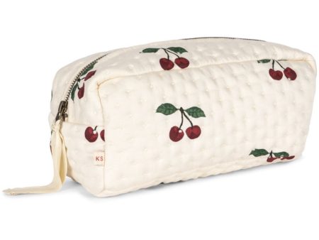 Konges Sløjd Ma Grande Cerise Small Quilted Toiletry Bag Supply