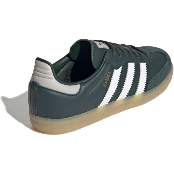 adidas Originals Mineral Green Off White Putty Grey Samba Og J Sneakers Hot on Sale