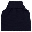 Huttelihut Dark Navy Halsvärmare Ullstickad Discount