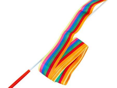 Magni Gymnastics ribbon with satin ribbon, rainbow stripes Supply