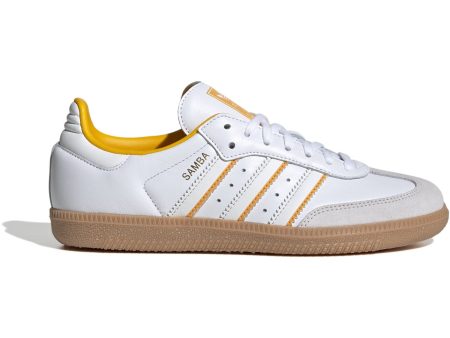 adidas Originals Cloud White Crystal White Crew Yellow Samba Og J Sneakers Fashion