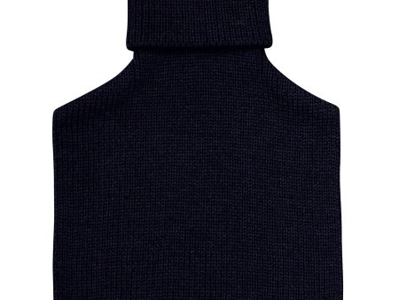 Huttelihut Dark Navy Neck Warmer Wool Knit Discount