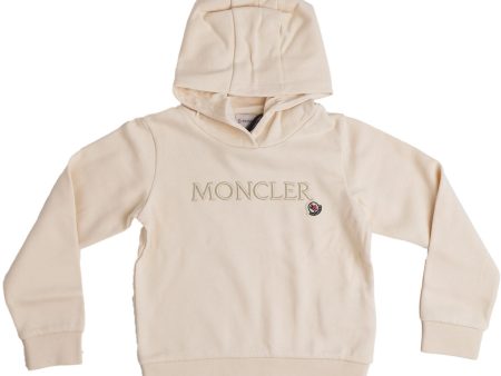 Moncler Cream Hoodie Sweater on Sale