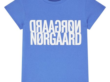 Mads Nørgaard Amparo Blue Single Organic Tuvina T-shirt For Discount