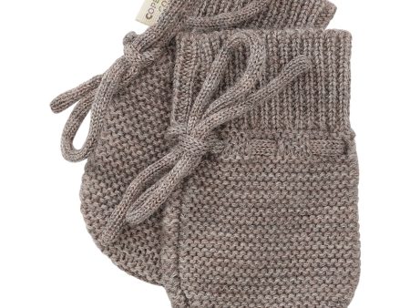 Copenhagen Colors Natural Melange Merino Ull Knitted Baby Handskar Online Sale