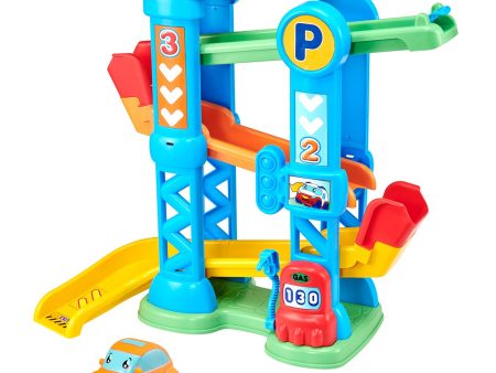 Teamsterz Tiny Teamsterz Tumbling Tower med 1 soft-bil on Sale