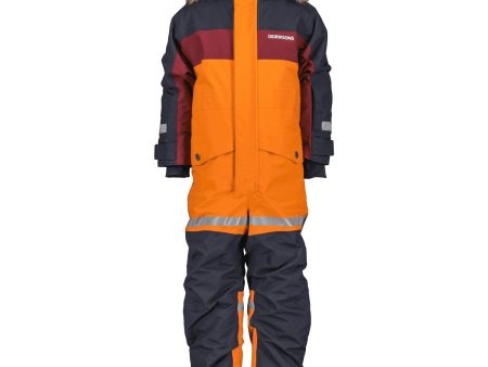 Didriksons Orange Jam Bjärven Kids Overall 21 Online Hot Sale