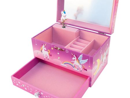 Magni Jewellery box with music, Unicorn, large, pink Online now