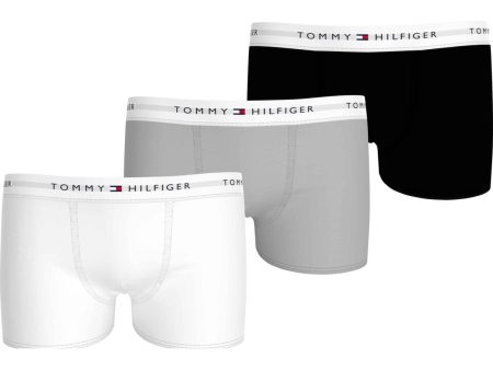 Tommy Hilfiger Black Ant Silver White 3-Pack Boxer Shorts Online Hot Sale