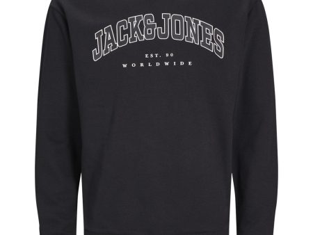 Jack & Jones Junior Black caleb Varsity Sweatshirt Supply