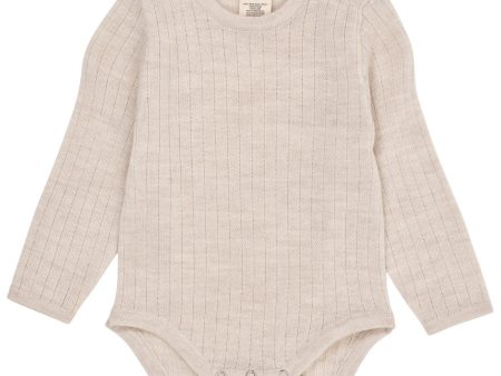 Copenhagen Colors Pale Cream Melange Merino Rib Body For Discount