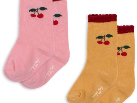 Konges Sløjd Cherry 2 Pack Jaquard Frill Socks Cheap