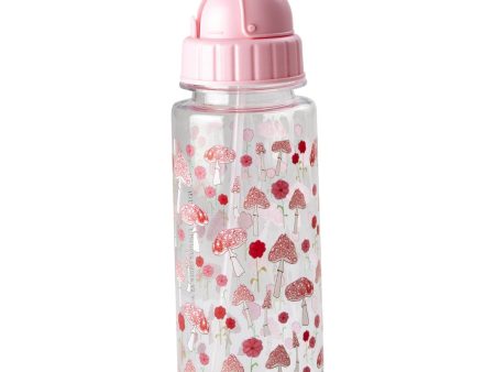 Rice Dricksflaska för barn med rosa Happy Forest-tryck - 500 ml Fashion