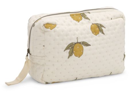 Konges Sløjd Mon Grand Citron Big Quilted Toiletry Bag For Cheap