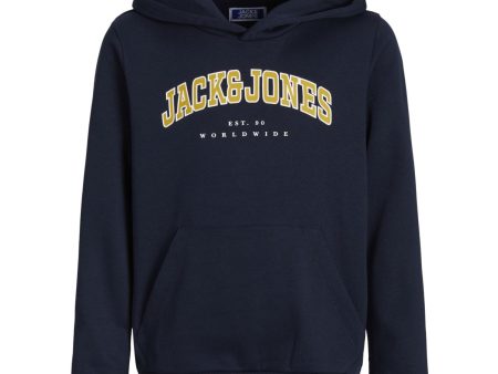 Jack & Jones Junior Navy Blazer caleb Varsity Sweat Hoodie Noos Sale