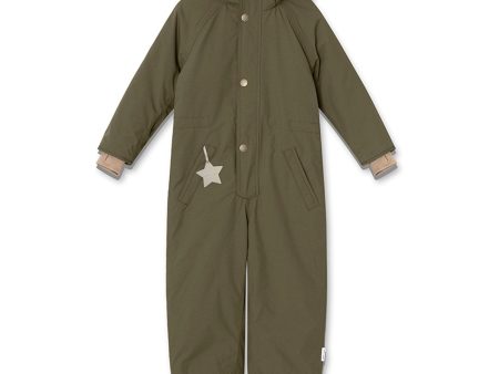 Mini A ture Olive night Wanni Fleece Flygdräkt Online Hot Sale