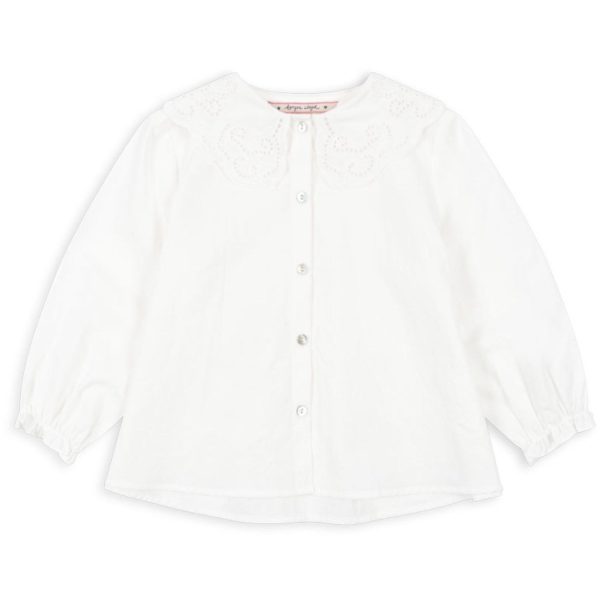 Konges Sløjd Optic White Rilo Collar Shirt Gots Online Hot Sale