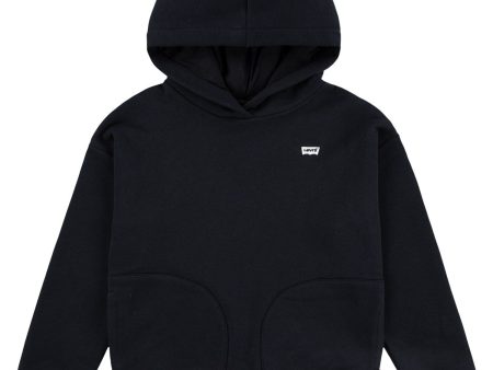 Levi s BLACK Chest Hit Pullover Hoodie Online