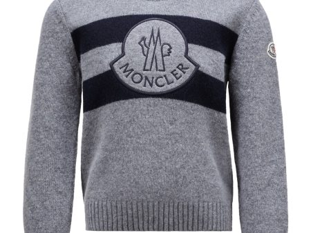 Moncler Medium Grey Crew Neck Sale