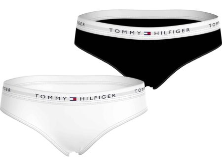 Tommy Hilfiger Black White 2-Pack Briefs Cheap