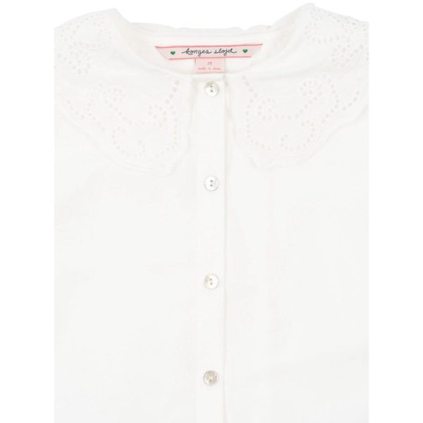 Konges Sløjd Optic White Rilo Collar Shirt Gots Online Hot Sale