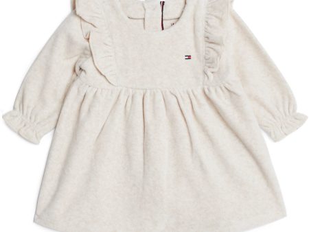 Tommy Hilfiger Country Ivory Heather Velour Klänning Online Hot Sale