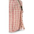 Konges Sløjd Powder Pink Check Seersucker Big Toiletry Bag Online Sale