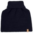 Huttelihut Dark Navy Halsvärmare Ullstickad Discount